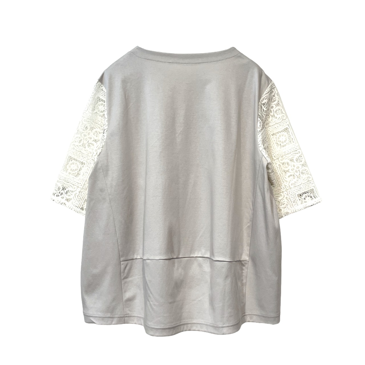 【最新作】タイルレース＋スムースプルオーバー【262-3238】Lace + Smooth Pullover