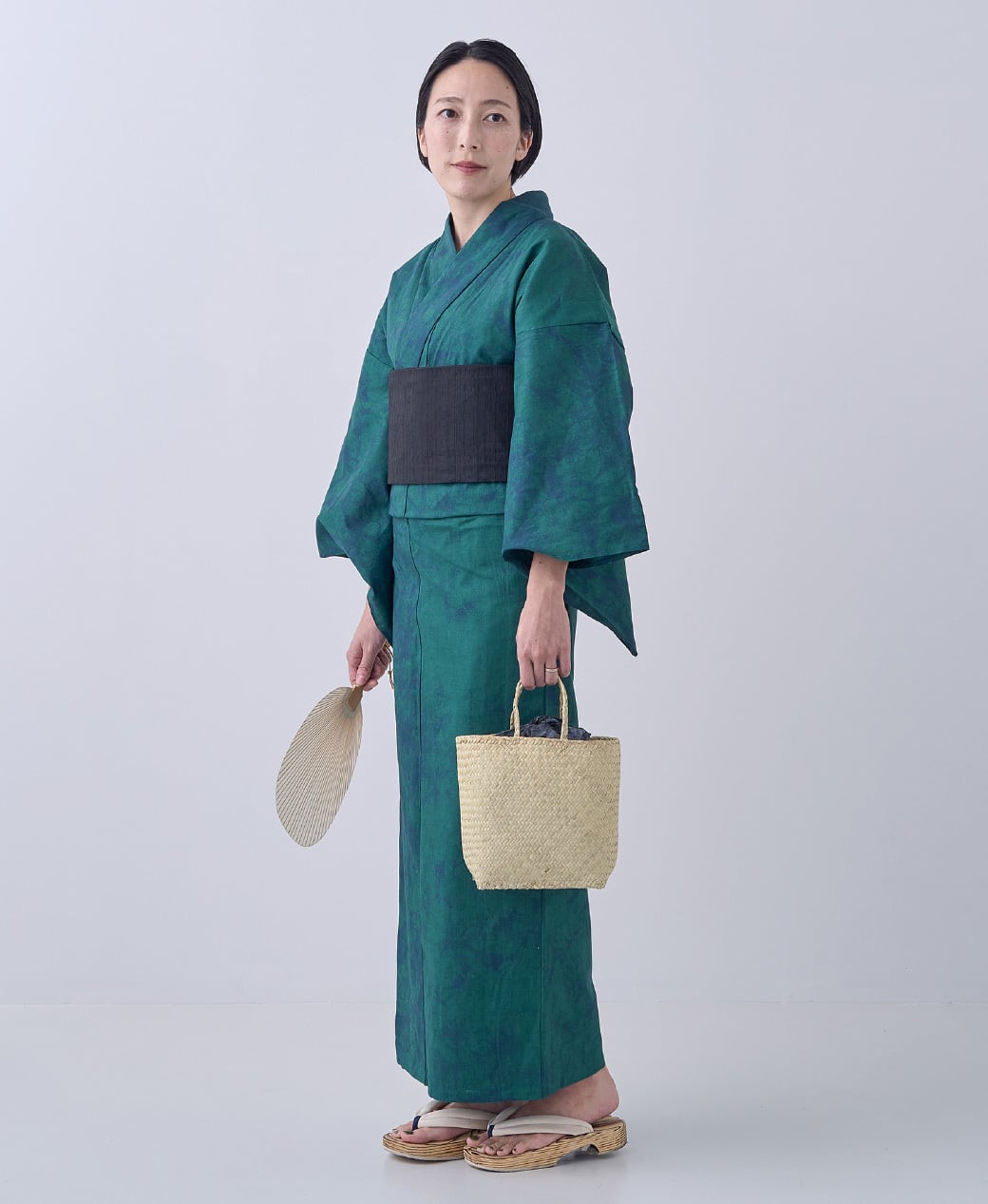 YUKATA 籠染 深緑 | KIRISEN 桐染