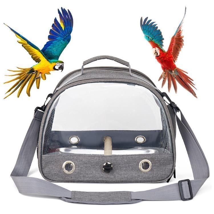 新品 インコ キャリー キャリーケース 外出 止まり木付き 鳥 鳥かご