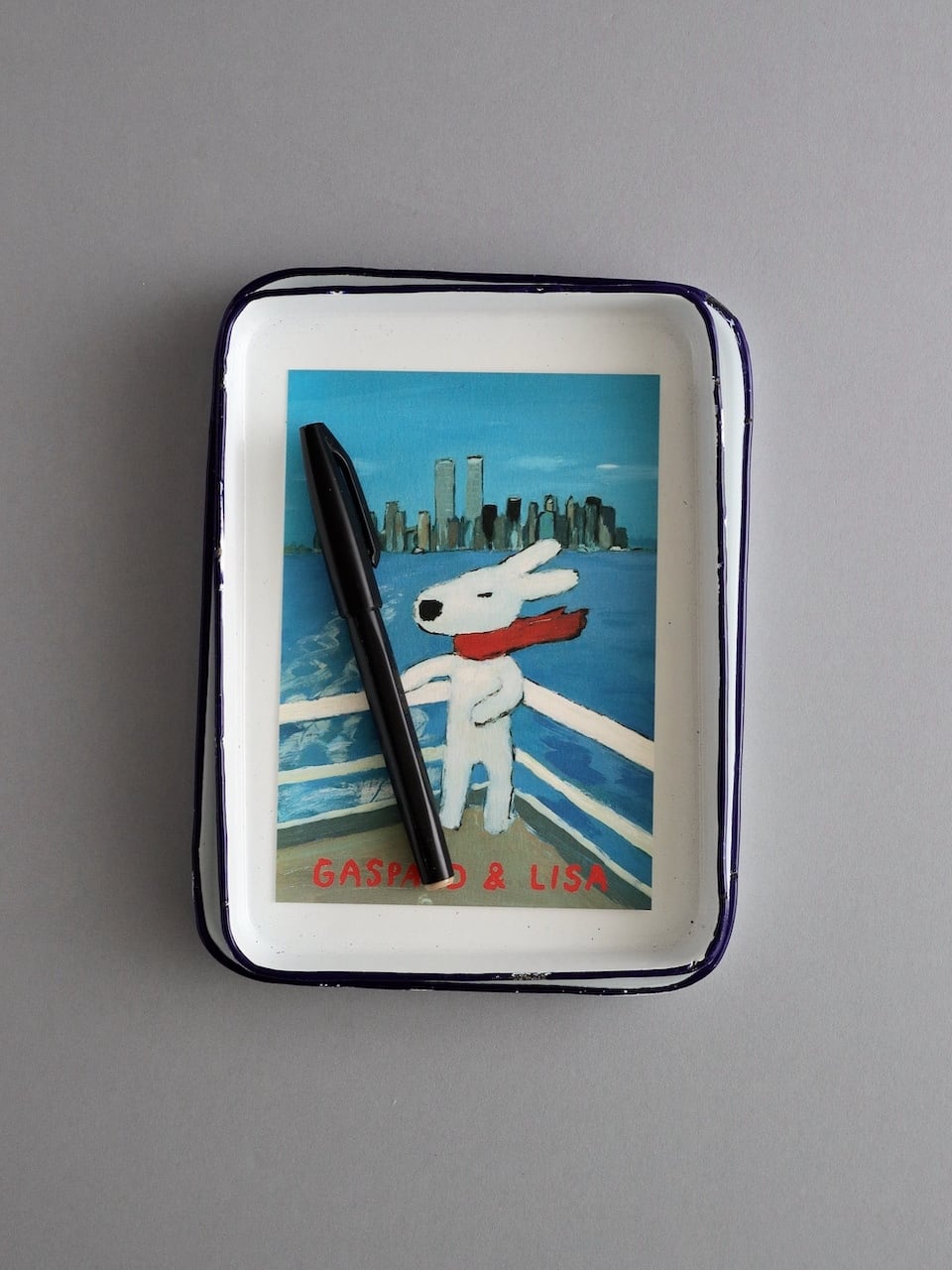 チェコ製 ホーロートレイ 2枚セット｜Enamel Tray Set of 2