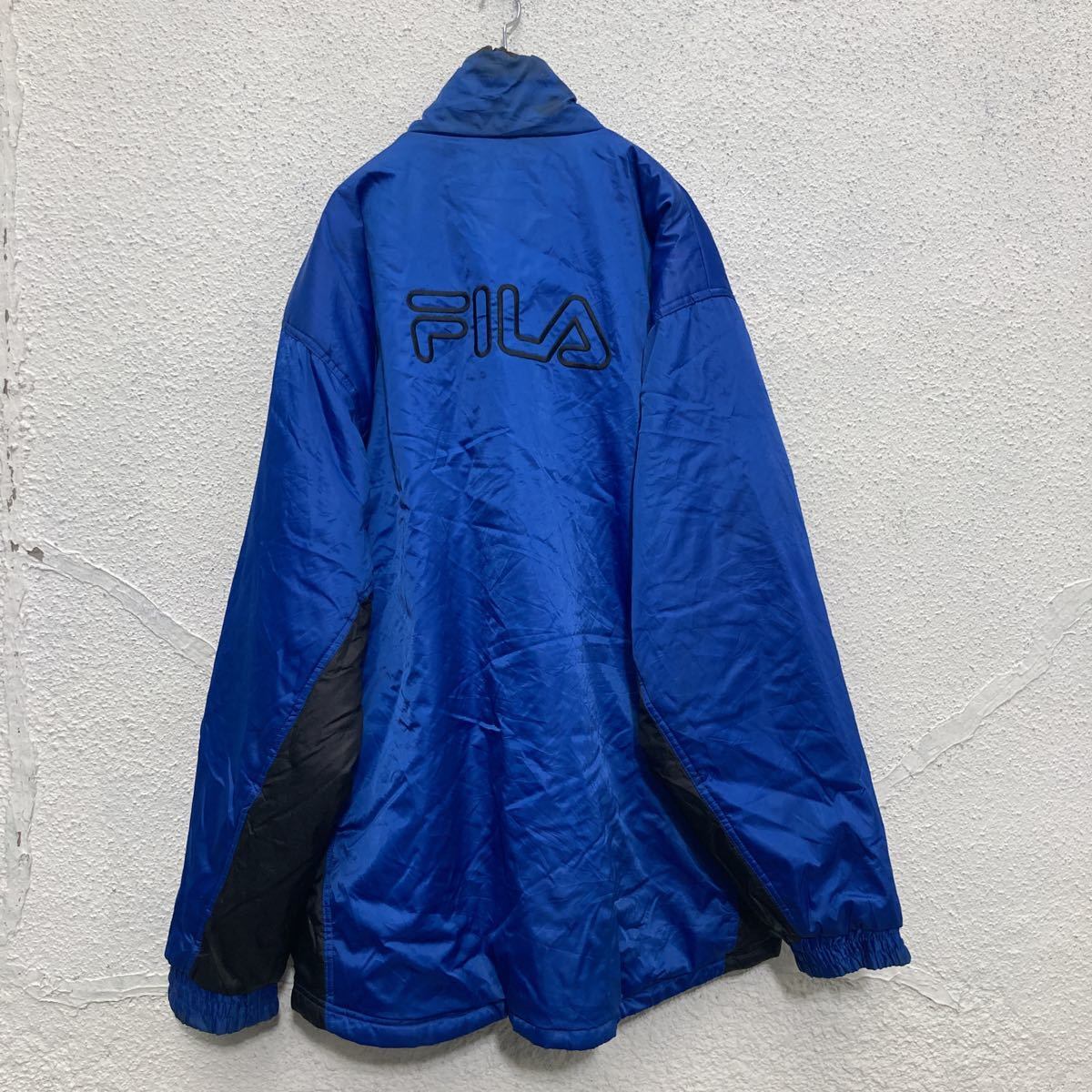 FILA リバーシブル 中綿 ナイロンジャケット XLサイズ ビッグサイズ