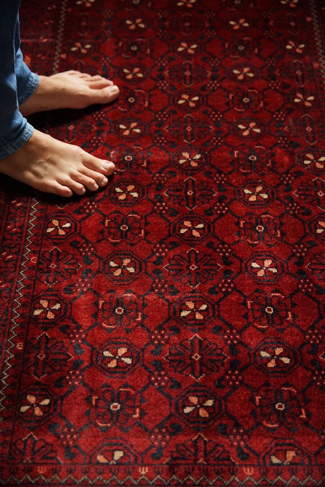 772 -Vintage Turkmen Bashiri  rug