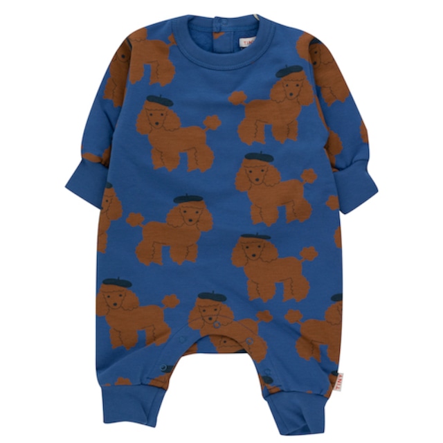 〈 TINY COTTONS 23AW 〉TINY POODLE ONE-PIECE cobalt blue    / ロンパース