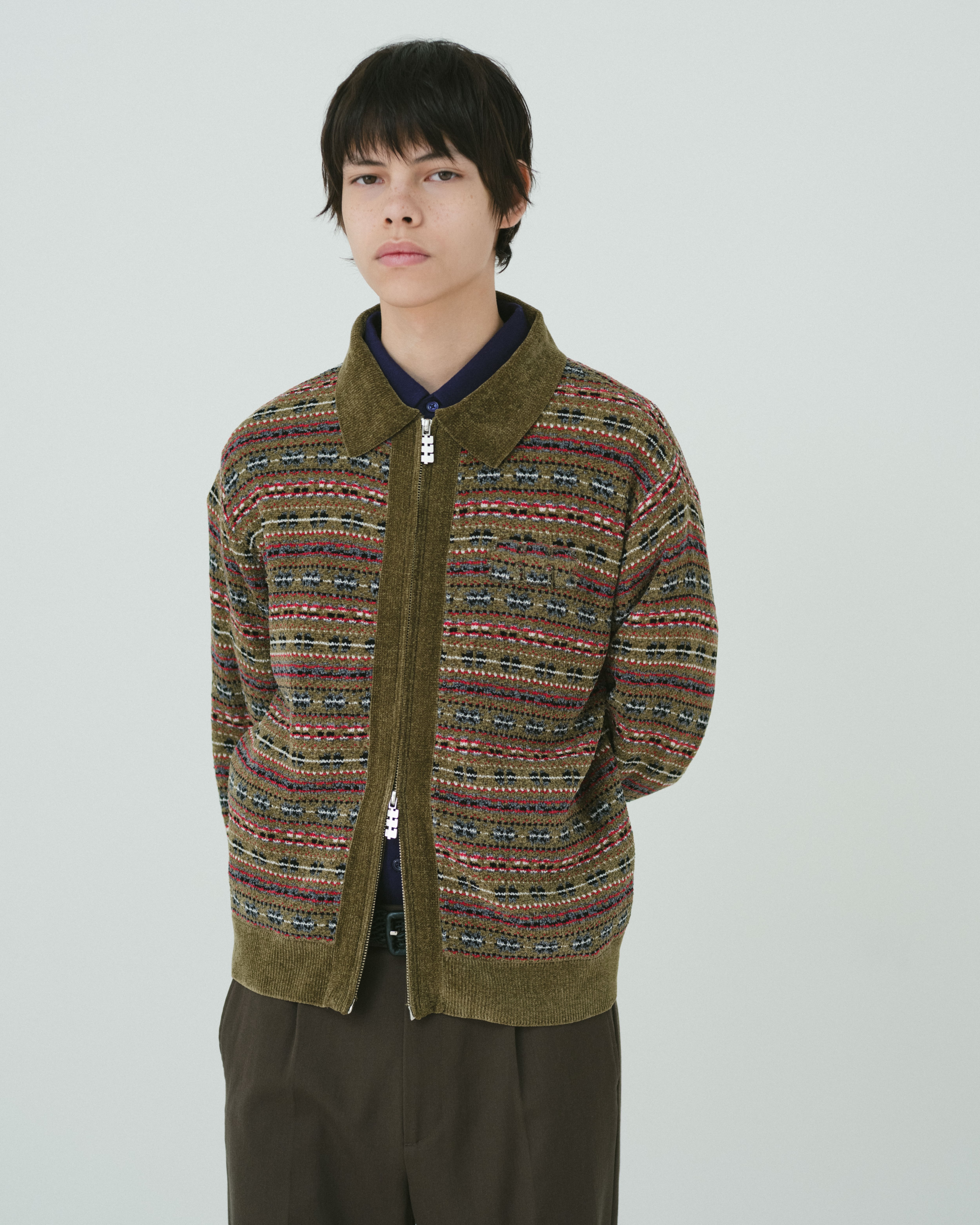 DAIRIKU × TTT MSW Ska Zip up Knit Polo DAIRIKU × TTT MSW Ska Zip up Knit Polo