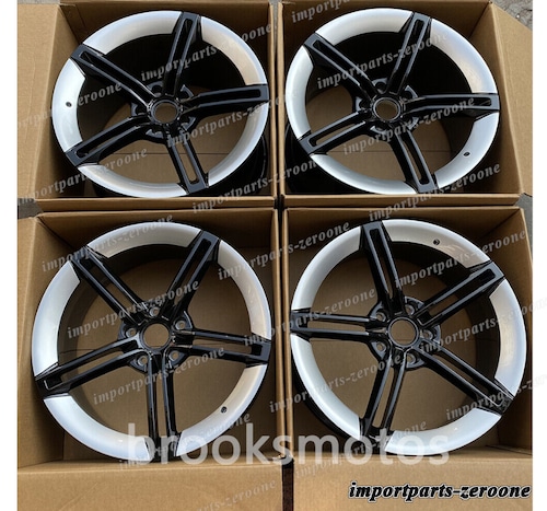 20インチ NEW STYLE ブラック&シルバー ホイール ポルシェ マカン 4本セット -BRN-11422