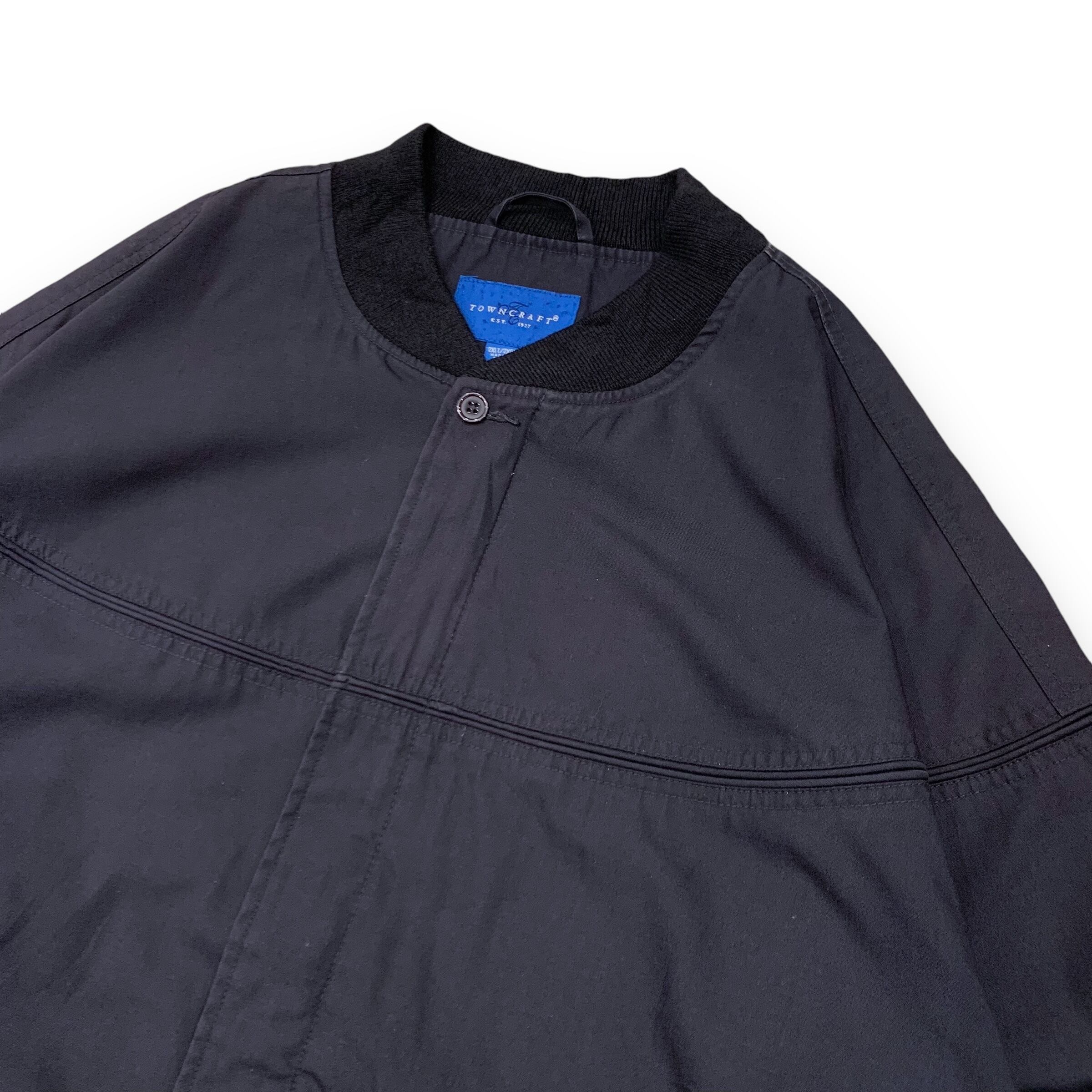 90's “TOWNCRAFT” Cup Shoulder Jacket BLACK 2XL | RENGA 90's “TOWNCRAFT” Cup Shoulder Jacket BLACK 2XL | RENGA