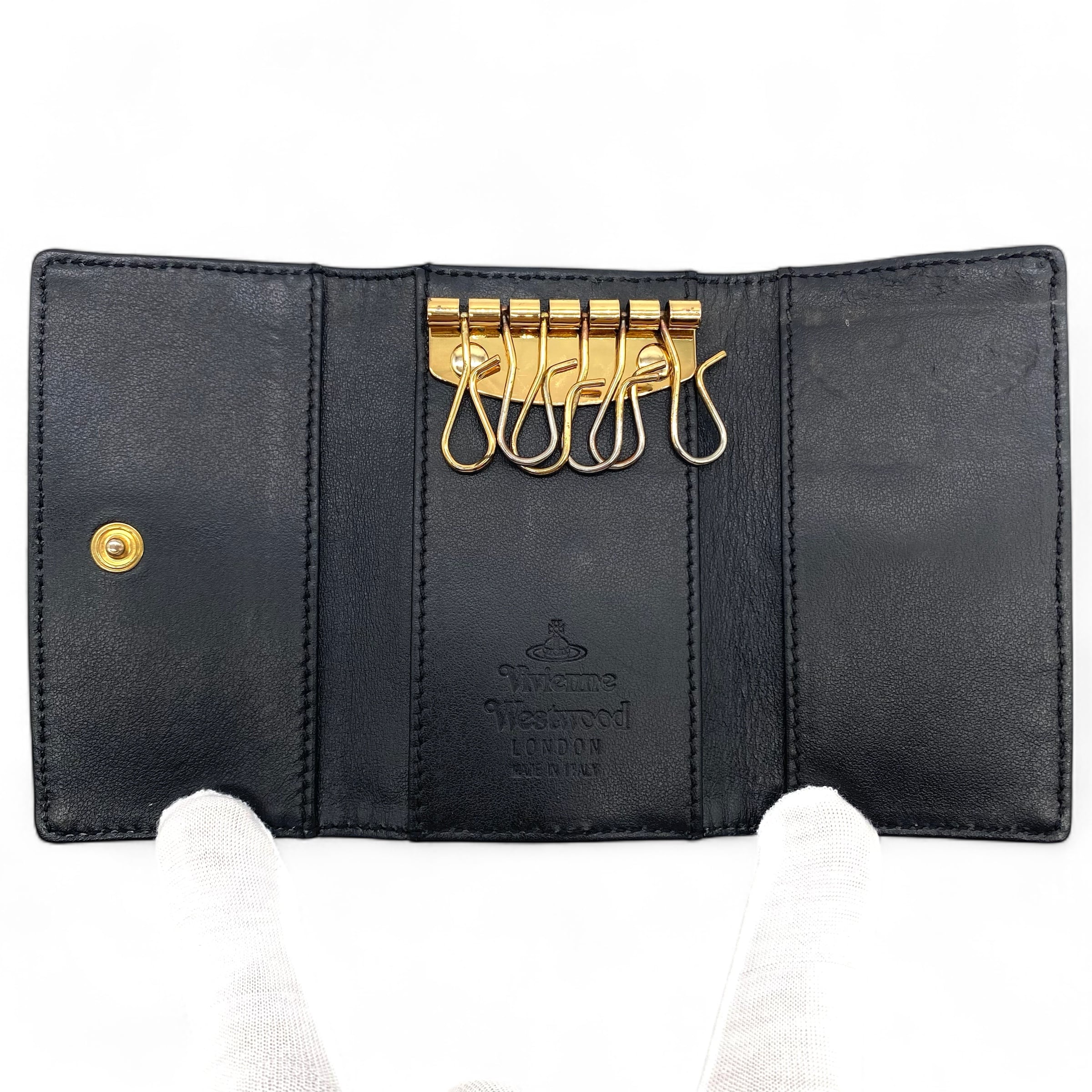 Vivienne Westwood ORB Leather Key Case Black / ヴィヴィアン