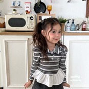 韓国子供服 / 26Autumn / 〖取寄〗second moment / クランチボリュームカラーTシャツ / キッズ服 / 女子服 *XS~JL*