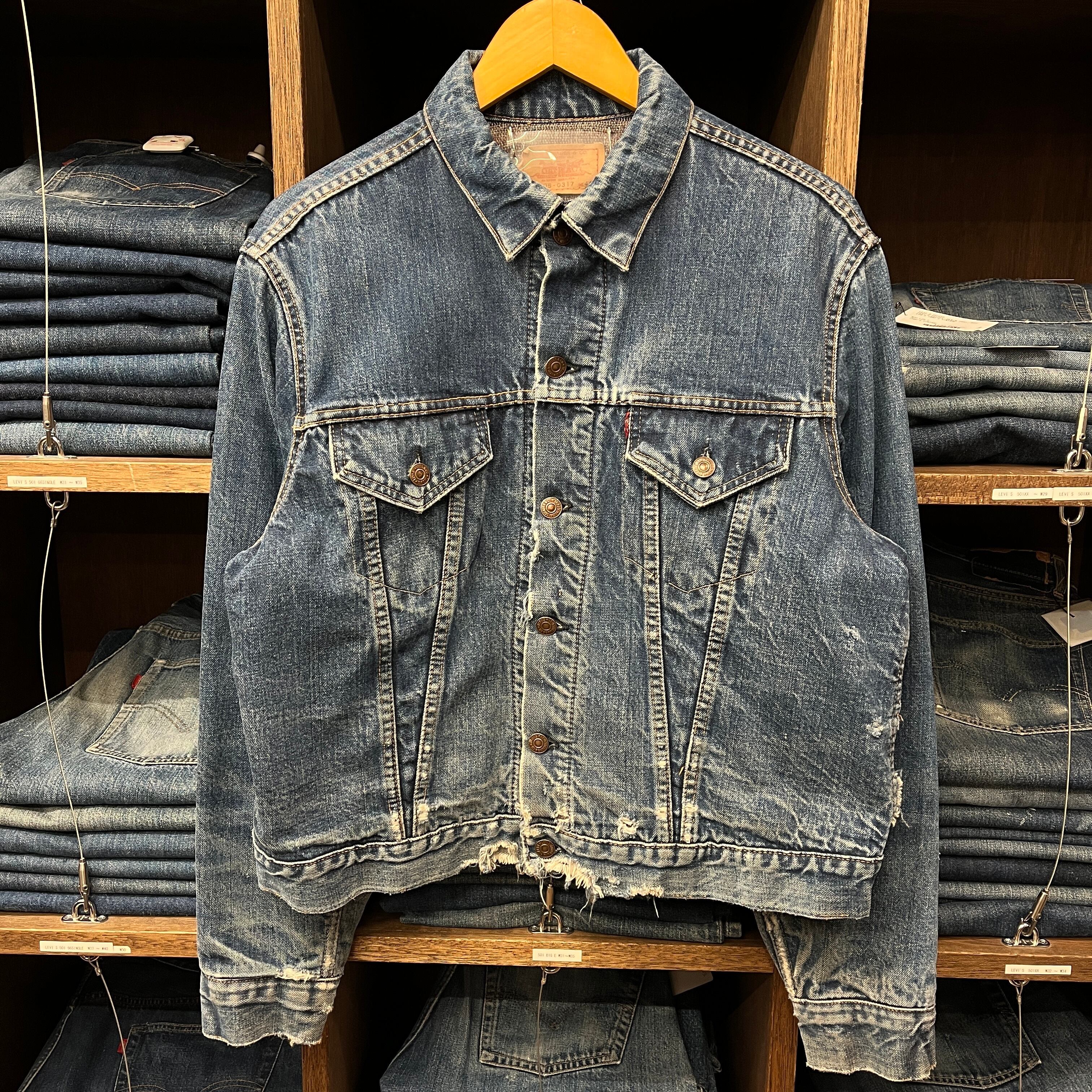 LEVI'S 70505 BIG E DENIM JACKET BLANCKET SIZE 46 | safarionline