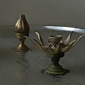 蓮の花のお香立て