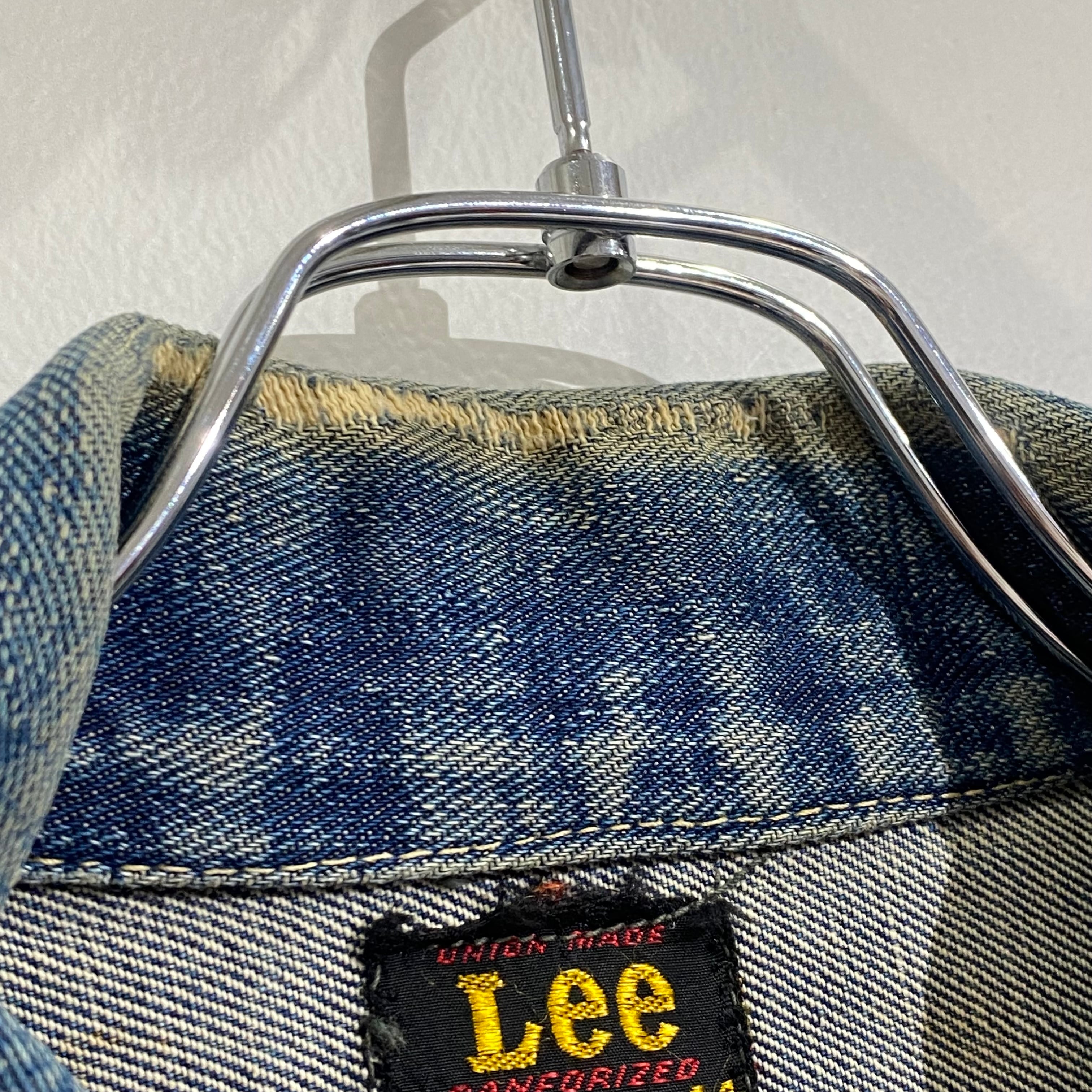 ビッグサイズ50 Lee 101-J デニムジャケット アメリカ製 オリジナル Lee リー 101J 80's USA製 デニムジャケット ビッグサイズ