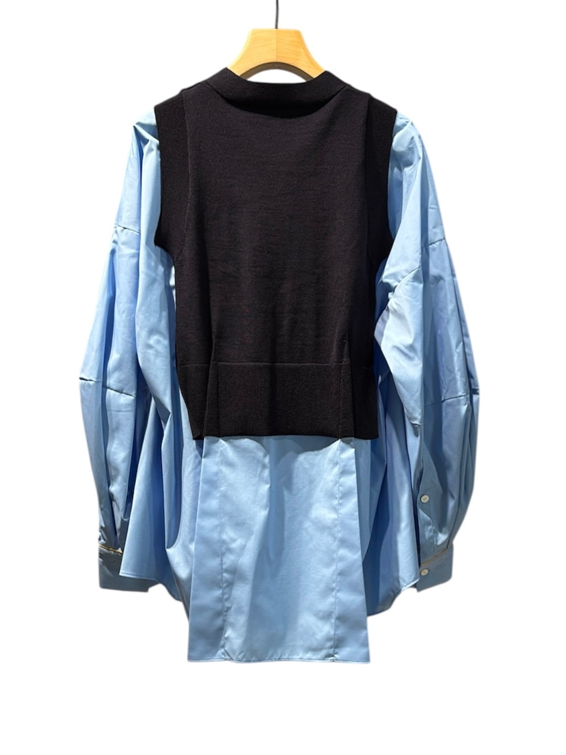 エンフォルド FAKE-LAYERED PULLOVER 38 FAKE-LAYERED PULLOVER｜38｜WHT｜SHIRTS AND BLOUSES｜|ENFÖLD