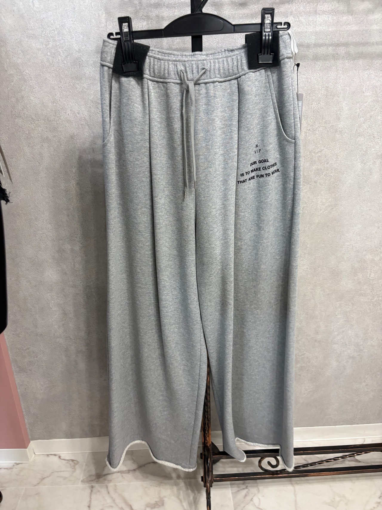 ROBE 裏毛　ロゴワイドスウェットパンツ　632613