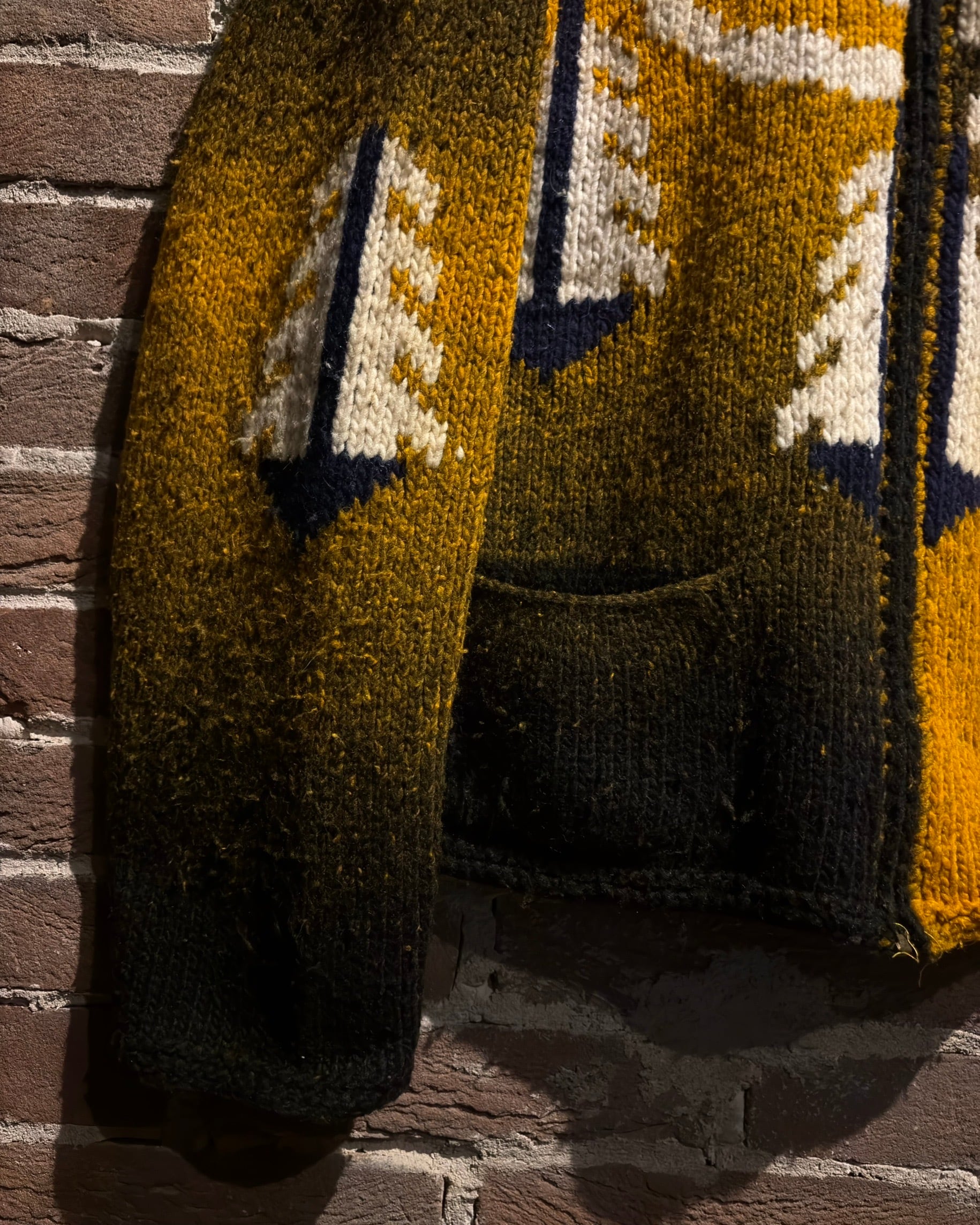 Caka act3】Ethnic Motif Vintage Zip Up Ecuador Knit | Caka(カカ