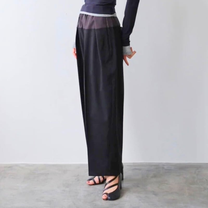 《 11/25(火)まで限定販売 》【 IFMEH 】Bicolor curve pants