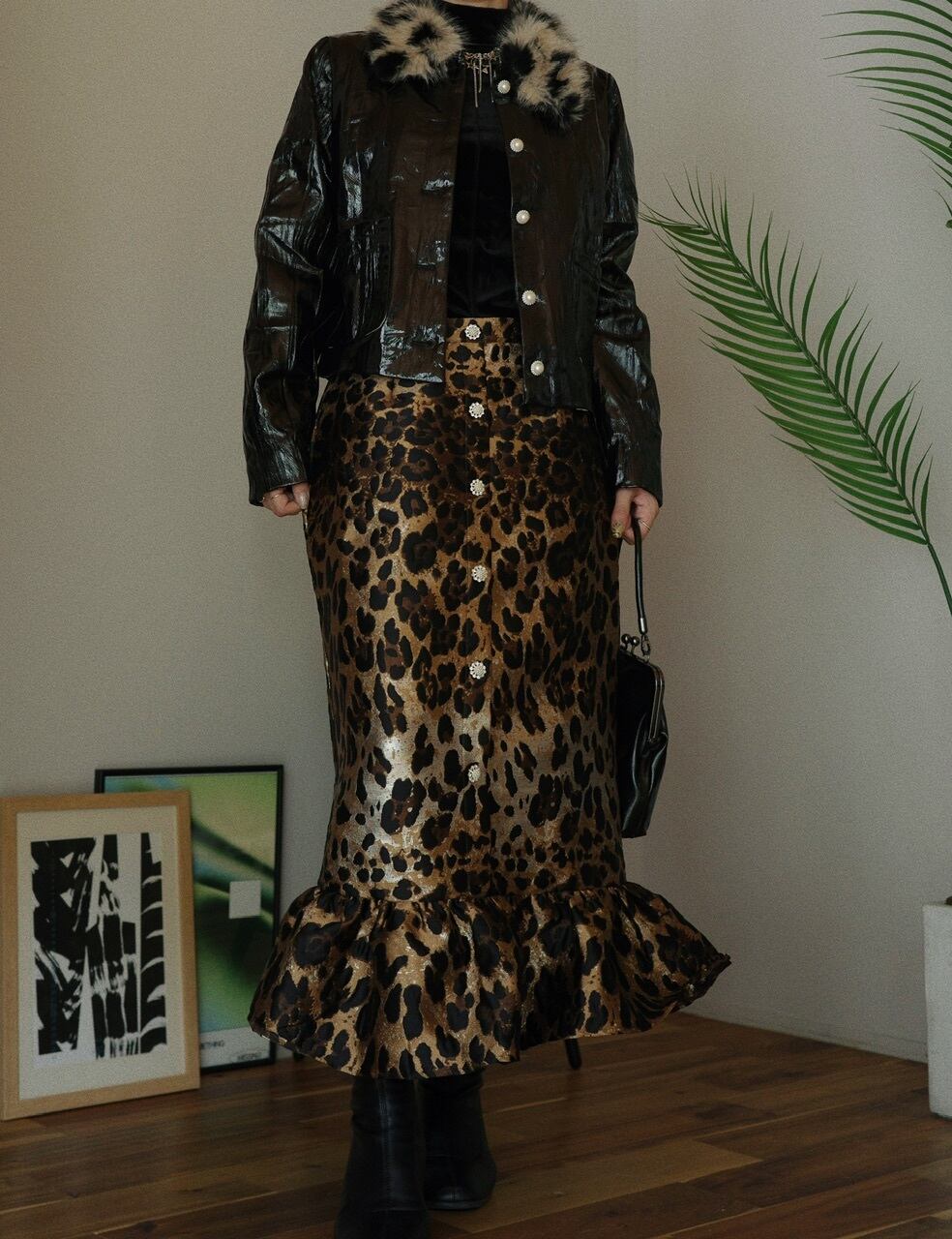 sister jane】Suite Leopard Jacquard Skirt | osrsofficial