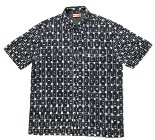 90-00sEuro Whole Pattern Print Shirts/L