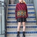 USA VINTAGE STAINED GLASS DESIGN MOHAIR KNIT/アメリカ古着ステンドグラスデザインモヘアニット