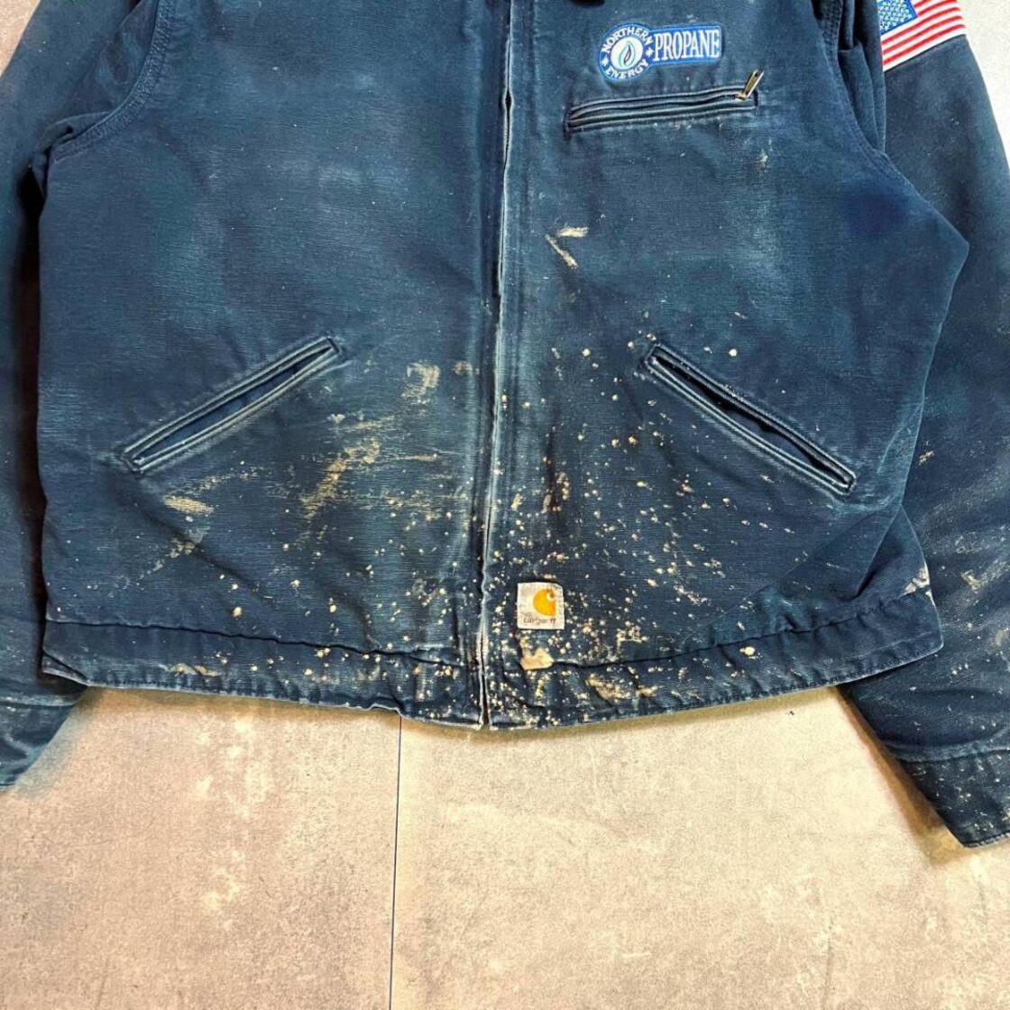Made In USA Carhartt Firm Duck Detroit Jacket In DarkNavy XL / USA 