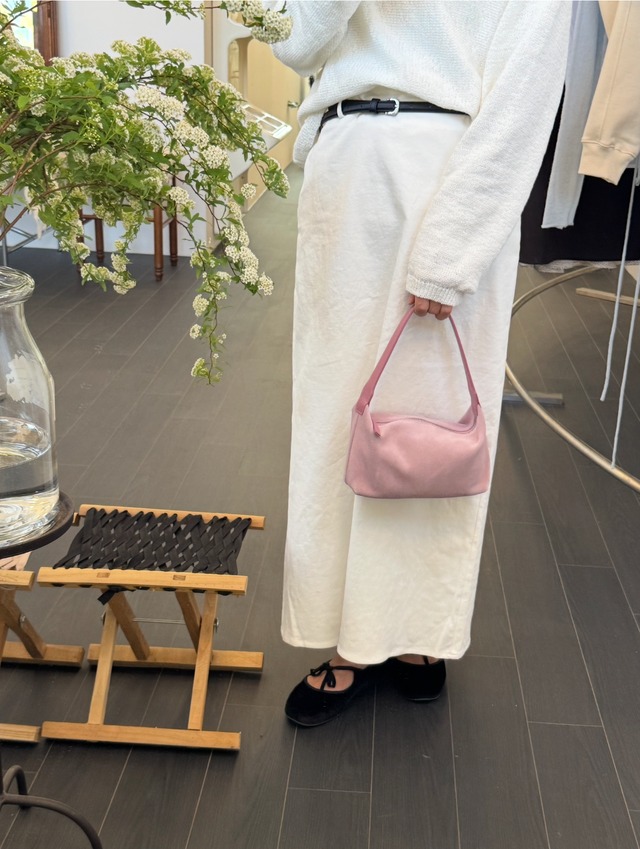 (即納) Fil. / Line leather belt 1color