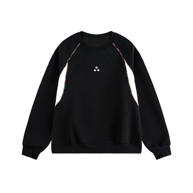 switch design point logo sweatshirt　切替デザインポイントロゴスウェットシャツ　J1239