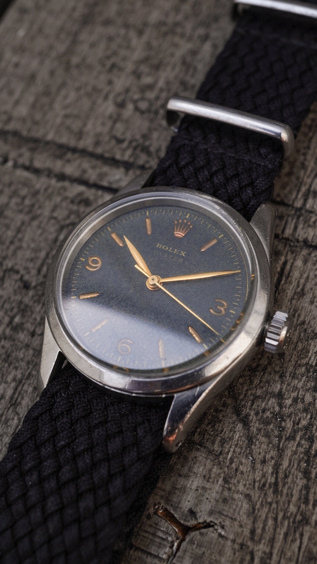 【SPECIAL / 1950s】ROLEX ロレックス オイスター ロイヤル《ギルトダイヤル ゴールドレター 369文字盤 エクスプローラーダイヤル 彫り込み文字盤 ボーイズサイズ ヴィンテージ 6244 機械式手巻き》