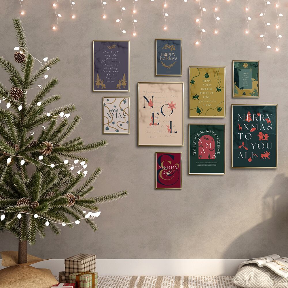 クリスマスのポスター / i1584 / クリスマス 冬 オーナメント 星