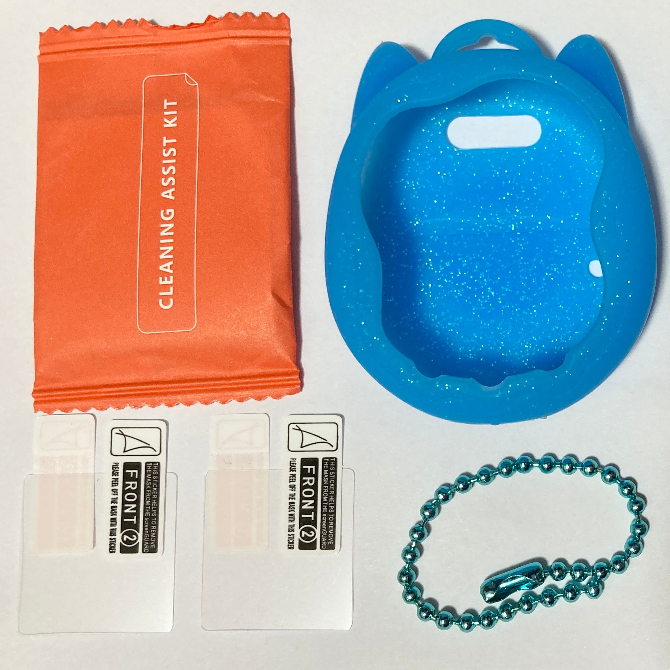 たまごっちユニ猫耳シリコンカバー (保護フィルム2枚&クリーニング