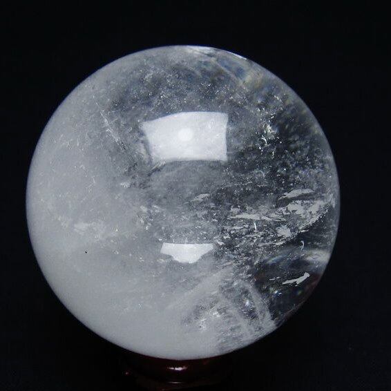水晶 丸玉 56mm スフィア 置物 水晶玉 一点物 151-8888