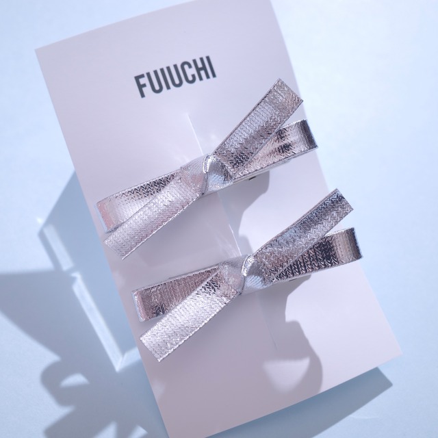 METALLIC RIBBON MINI CLIP (2PCS)