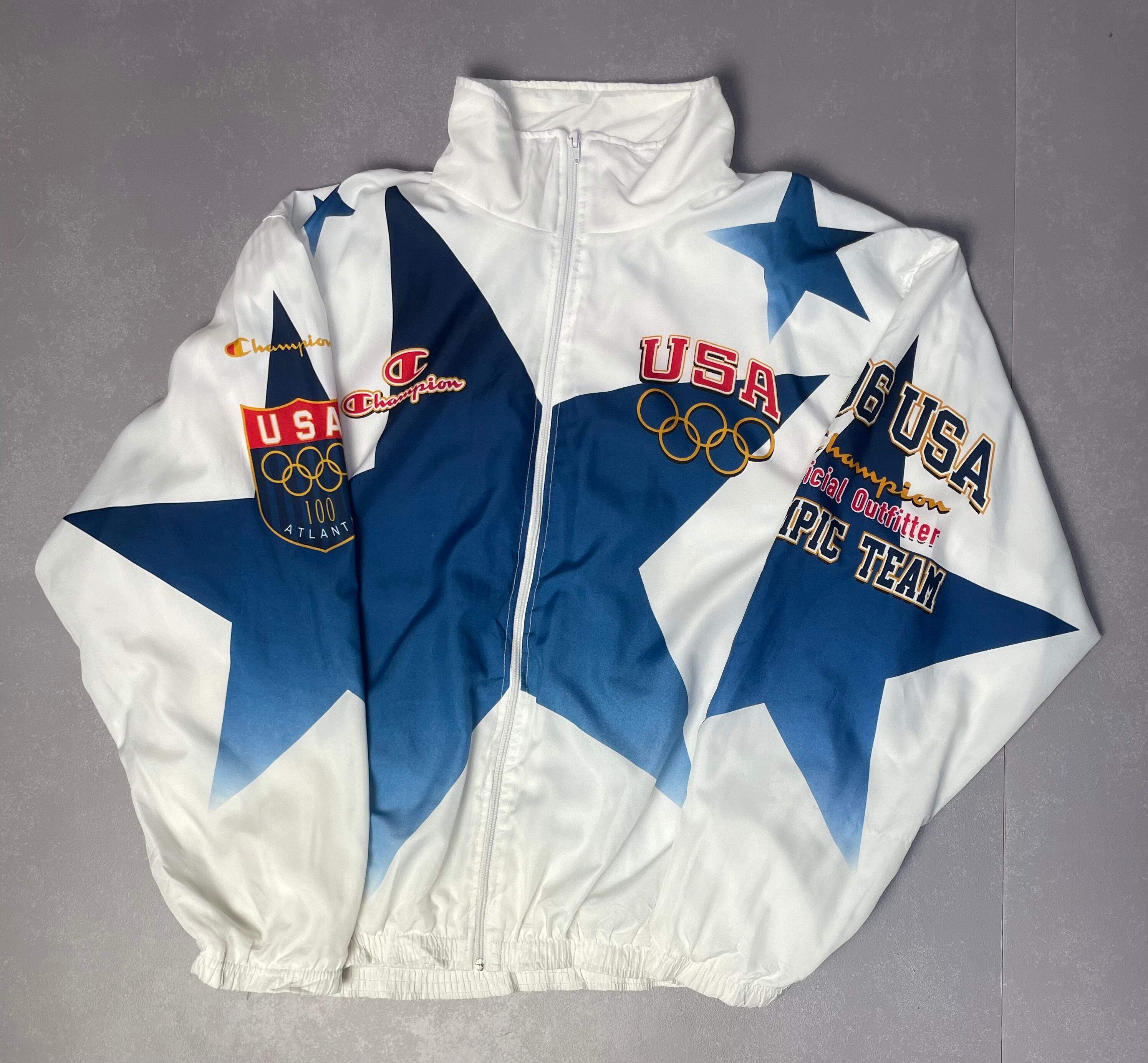 90s チャンピオン champion ナイロンジャケット オリンピックモデル L相当