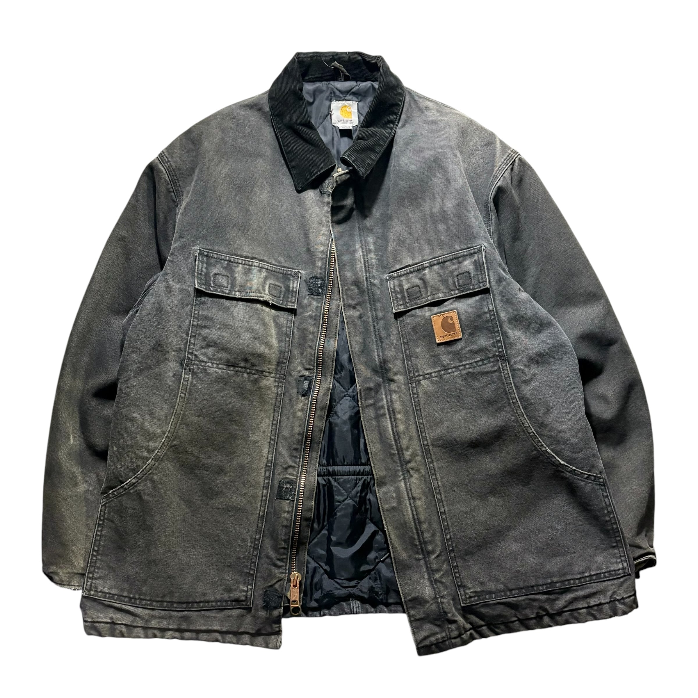 R*E様 vintage Carhartt Traditional coat B vintage CARHARTT good fade black “traditional coat” | NOIR ONLINE