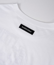 スイッチングフリルプリントTシャツ (BLACK) CQ-46070