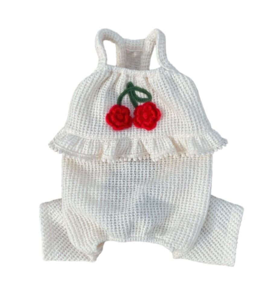 予約【FREDDIETALE】RoseBerry Rompers《Cream》