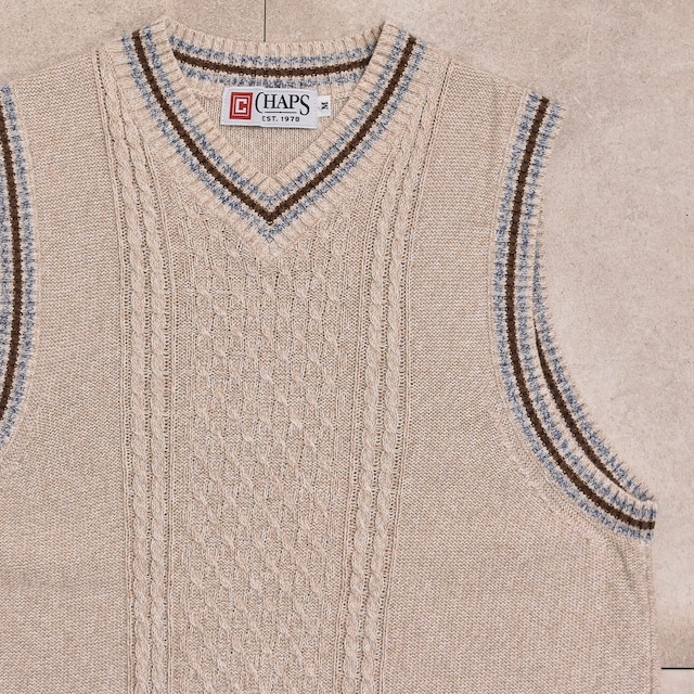 00s CHAPS cricket knit vest
