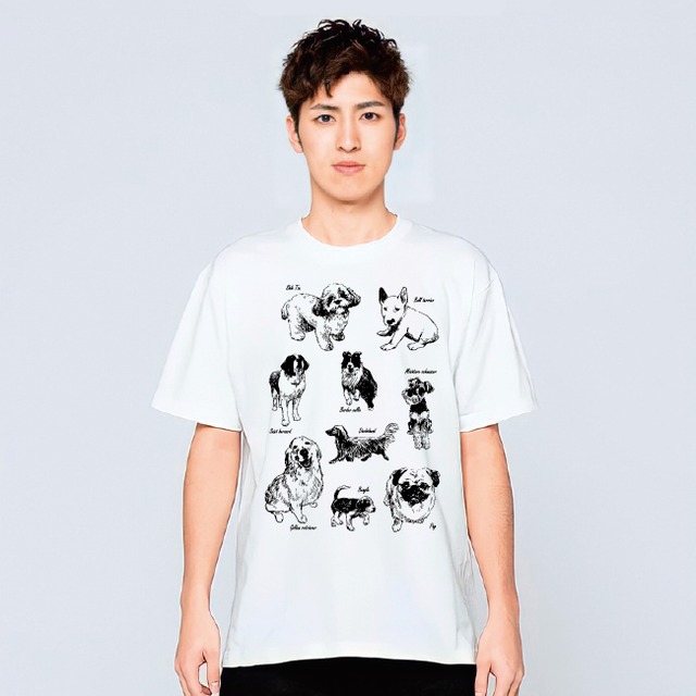 犬 動物 Tシャツ メンズ レディース 半袖 おしゃれ 動物 プレゼント 大きいサイズ 綿100% 160 S M L XL