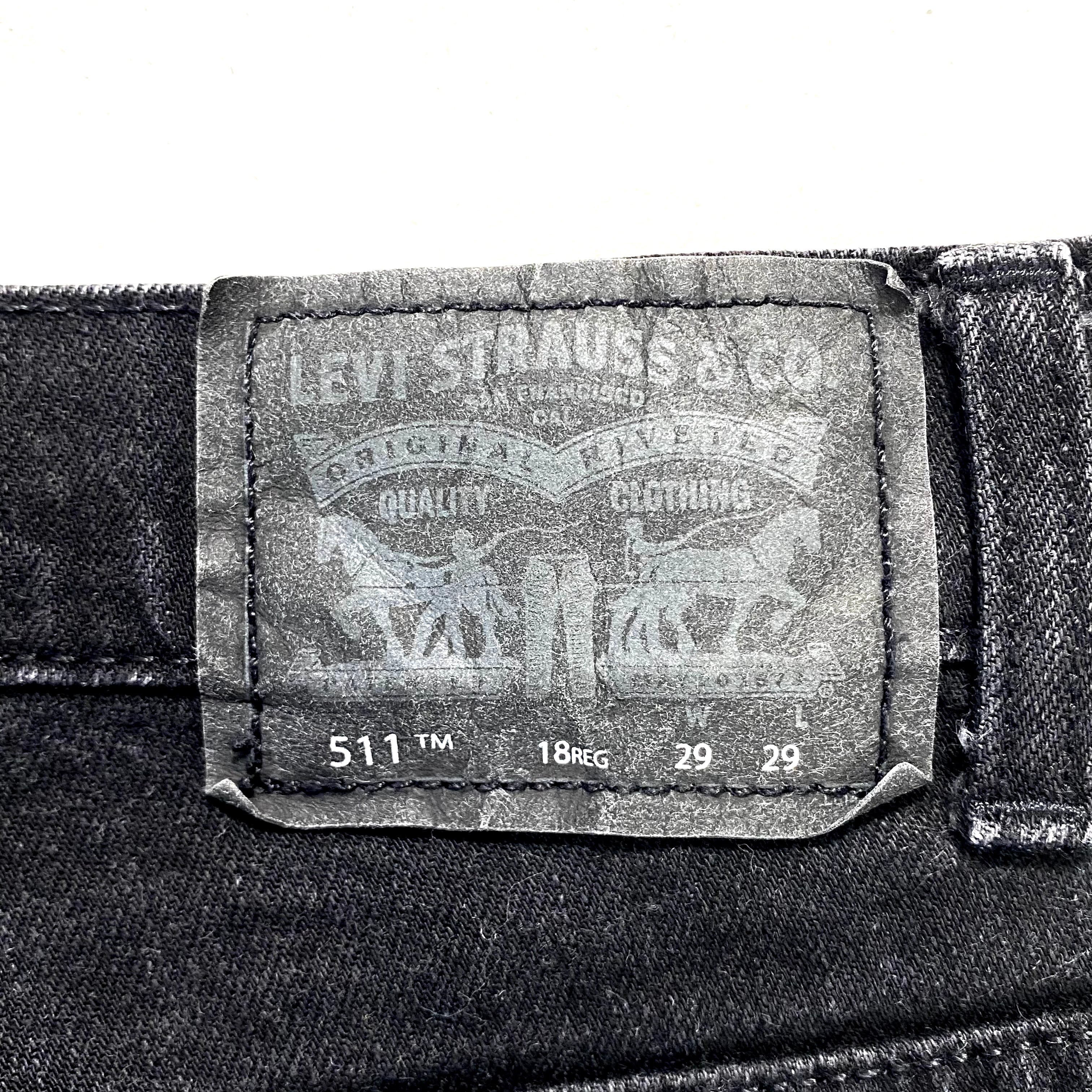 新品未使用 タグ付き Levi's リーバイス 黒パン 511 w31L32