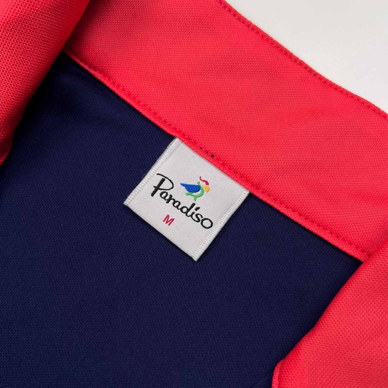 Paradiso パラディーゾ レイヤード風 長袖Tシャツ カットソー サイズ M /ゴルフ/スポーツ/ネイビー×ホワイト