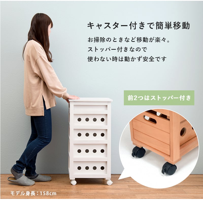 ストッカー スリムストッカー 幅25 高さ79 引き出し4段 収納ボックス キッチンラック キッチンストッカー すき間収納 隙間収納 スリム 棚