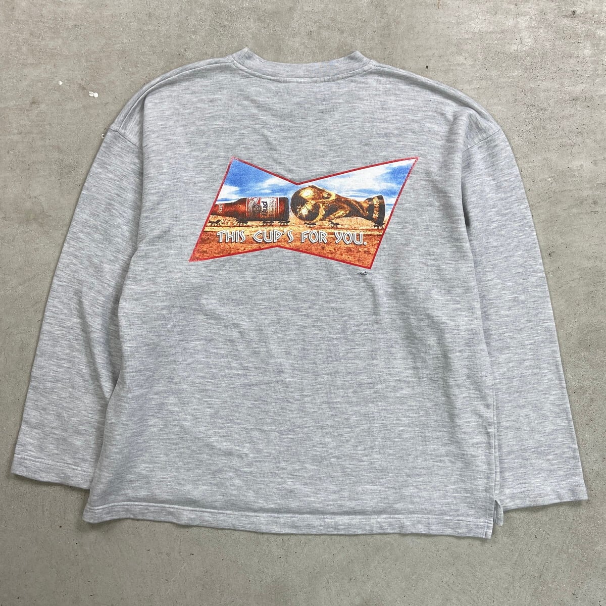 90年代 BUDWEISER バドワイザー 企業ロゴプリント スウェットシャツ