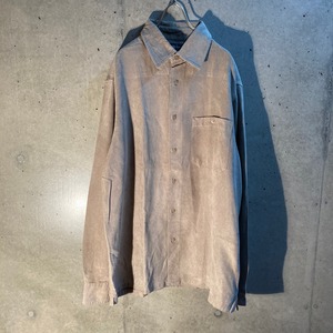 Fake suede shirt