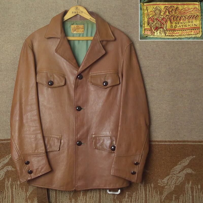 40s Kit Karson GOATSKIN Leather Jacket | Wonder Wear ヴィンテージ ...