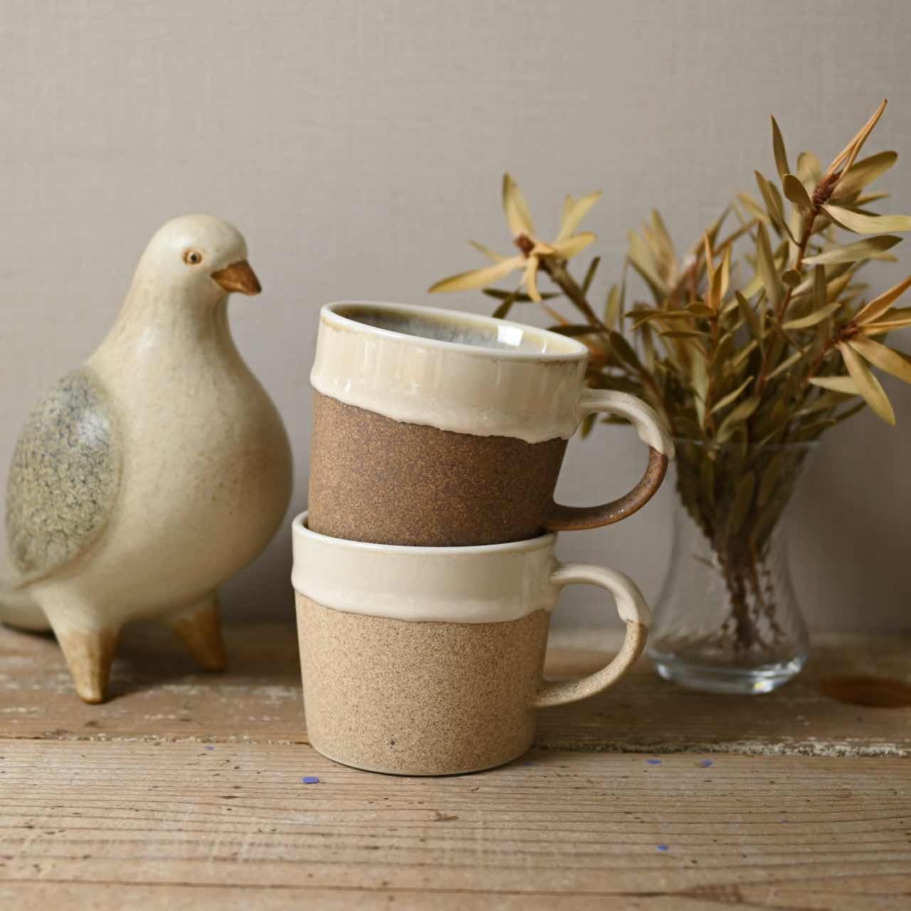 DROP MUG ベージュ｜マグカップ 美濃焼 日本製 おしゃれ 雑貨 | 雑貨店