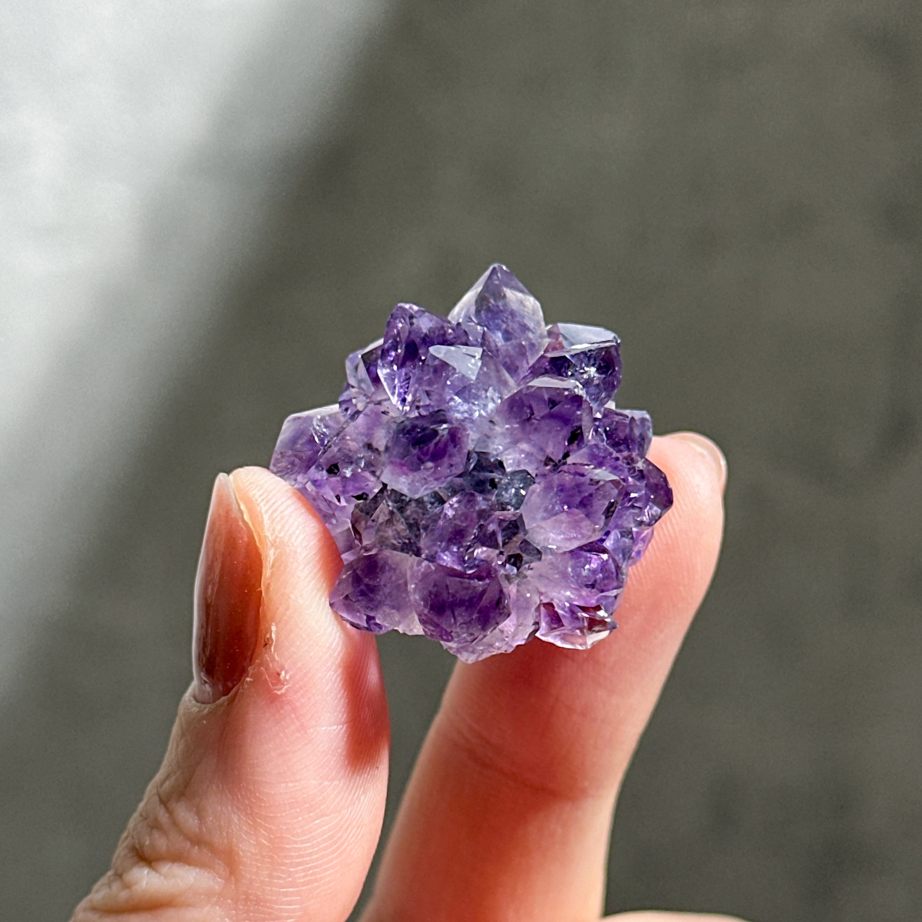 アメジスト　ウルグアイ産　天然石　パワーストーン　#320 ウルグアイ産フラワーアメジスト 原石23◇ Flower Amethyst