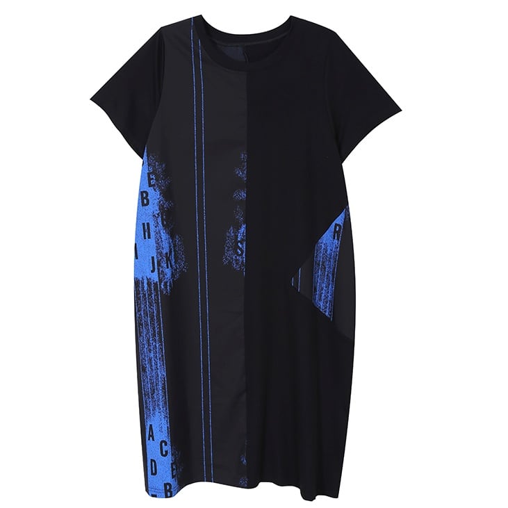 Casual Print T-Shirt Dress 2Colors M-1196
