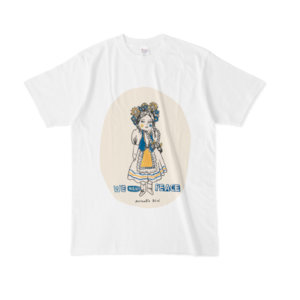 ナタリーレテ Nathalie lete【Peace for Ukraine】限定ユニセックスTシャツ We want Peace（送料無料）