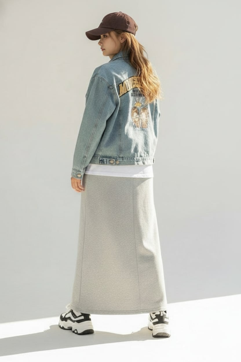 【セレクトライン】モンチッチ・デニムジャケット ネイビー