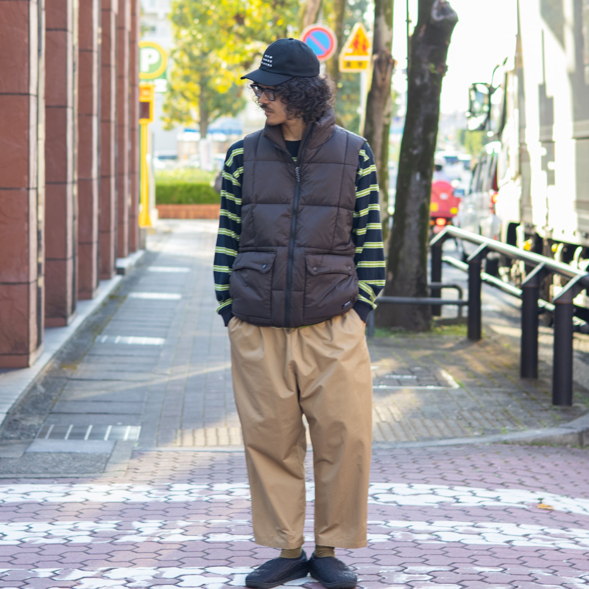 L/S STRIPE TEE / ロングスリーブ ストライプ ティー / BLACK×GREEN