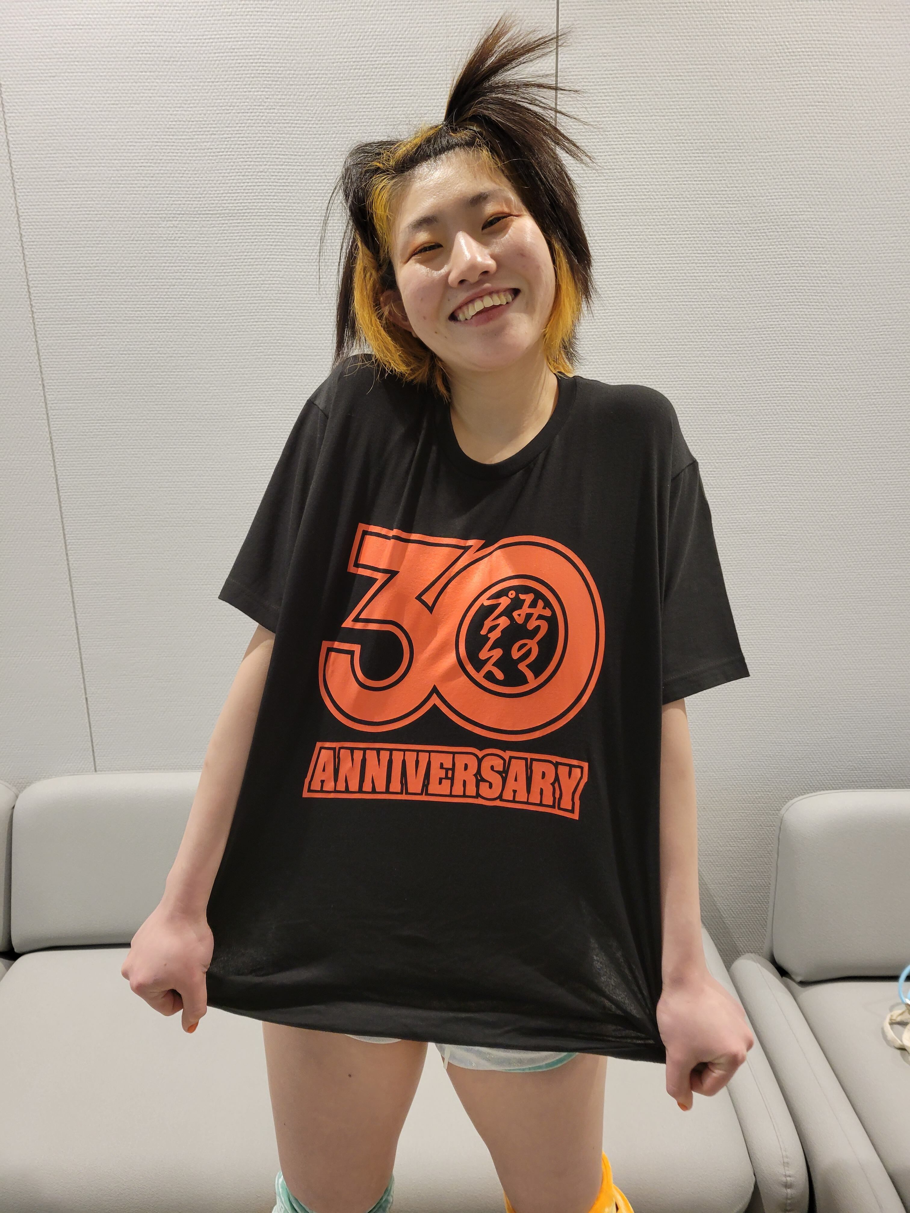 即日発送!３０周年記念Tシャツ第１弾 オレンジLサイズ ザ・グレート・サスケ、小石川チエ カラー