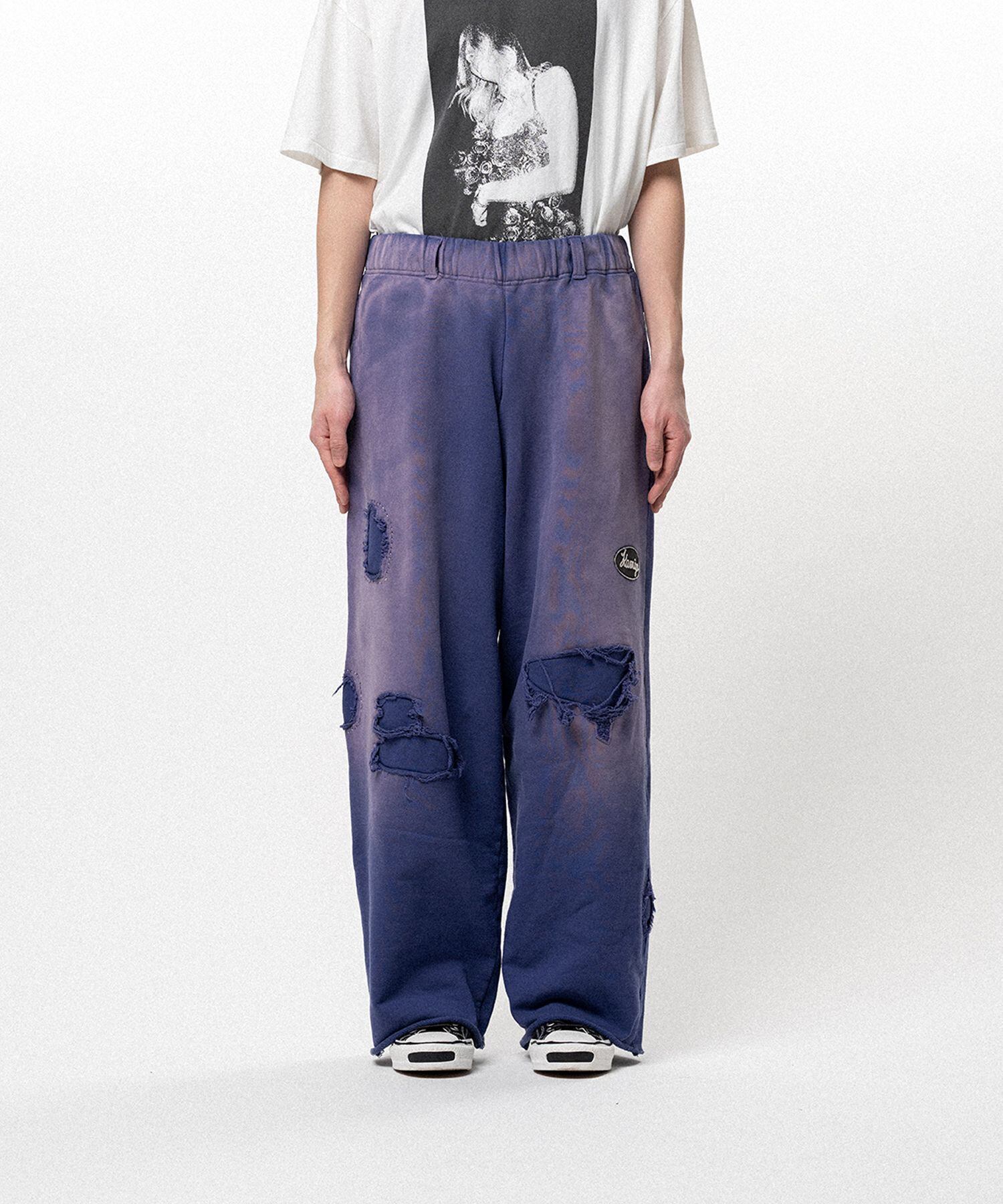 KAMIYA | Rped NmPtc Wide Sweat Pants | NAVY | HOWDAY